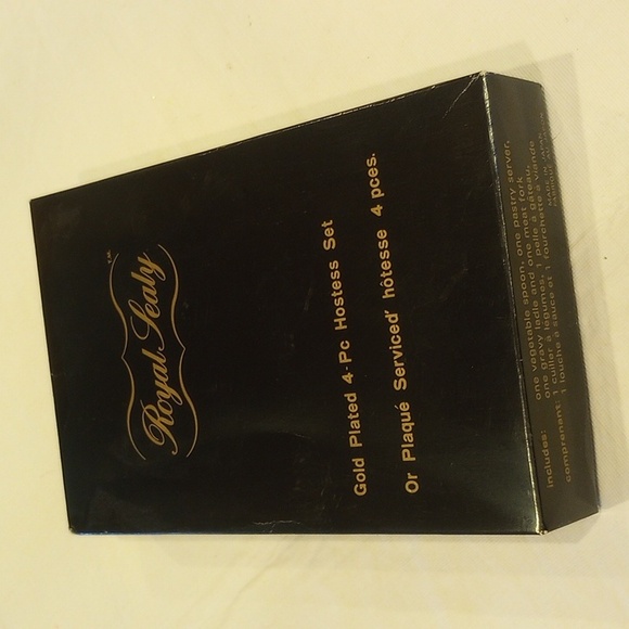 Vintage Royal Sealy Gold Plated 4 pc Hostess Set - Picture 8 of 15